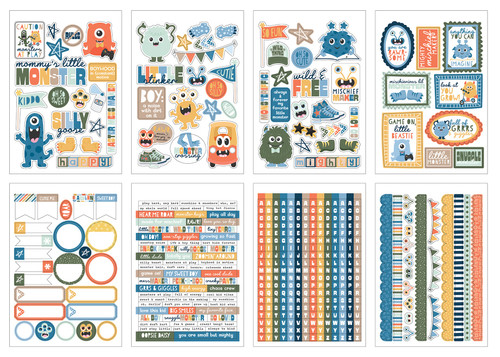 Echo Park Sticker Book-My Favorite Monster - 5A003HYL-1HD5J