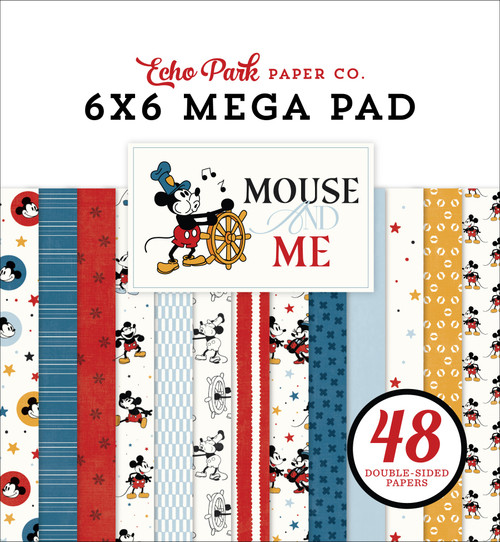 Echo Park Cardmakers MegaPad 6"X6"-Mouse And Me - 5A003HM3-1HCZD - 810208640416 Echo Park Cardmakers MegaPad 6"X6"-Mouse And Me - 5A003HM3-1HCZD - 810208640416