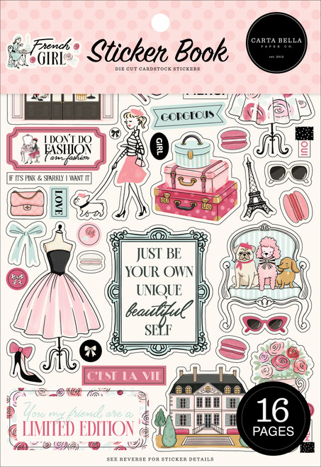 Carta Bella Sticker Book-French Girl - 5A003HR1-1HCVQ - 810192598946 Carta Bella Sticker Book-French Girl - 5A003HR1-1HCVQ - 810192598946