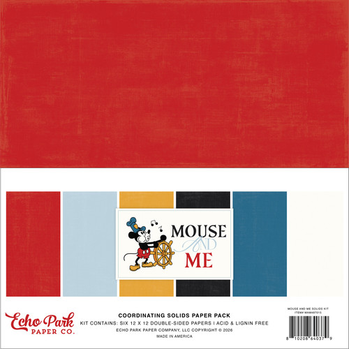 Echo Park Solids Kit 12"X12"-Mouse And Me - 5A003HRR-1HCZ8 - 810208640379