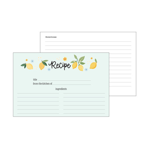 Echo Park Recipe Cards 4"X6"-Lemondade - 5A003HTQ-1HD2N Echo Park Recipe Cards 4"X6"-Lemondade - 5A003HTQ-1HD2N