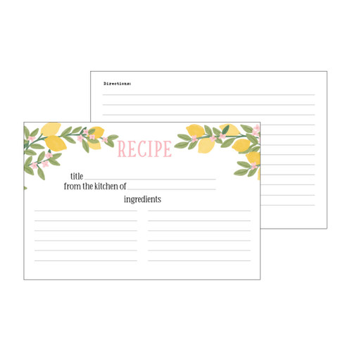 Echo Park Recipe Cards 4"X6"-Lemondade - 5A003HTQ-1HD2N Echo Park Recipe Cards 4"X6"-Lemondade - 5A003HTQ-1HD2N