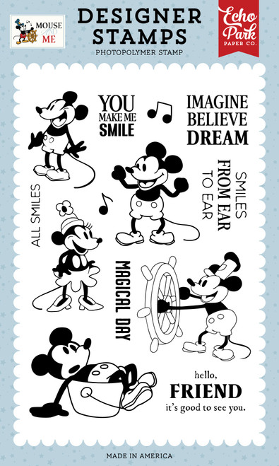 Echo Park Mouse And Me Stamp Set-Captain Mouse - 5A003HQV-1HCVX - 810192599769