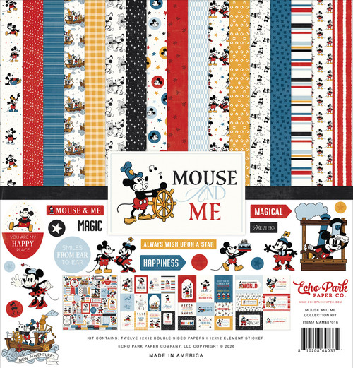 Echo Park Collection Kit 12"X12"-Mouse And Me - 5A003HNZ-1HCV4 - 810208640331