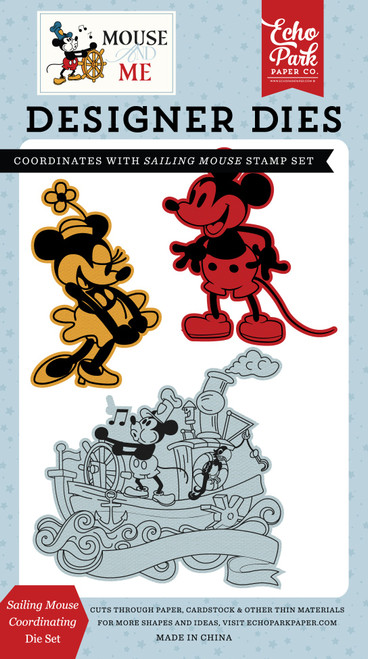 Echo Park Mouse And Me Die Set-Sailing Mouse - 5A003HRK-1HCX2 - 810192599714 Echo Park Mouse And Me Die Set-Sailing Mouse - 5A003HRK-1HCX2 - 810192599714
