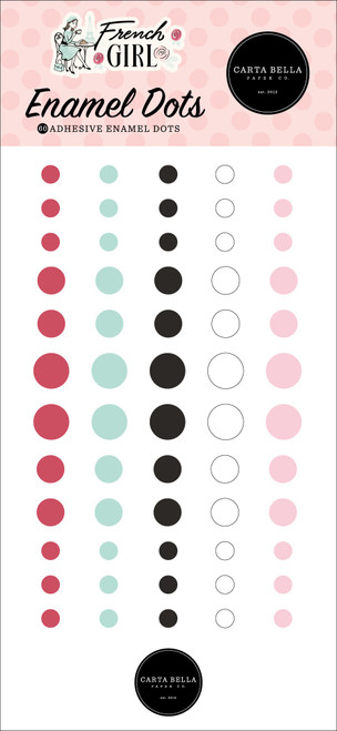 Carta Bella Adhesive Enamel Dots-French Girl - 5A003HN8-1HCXB - 810192598922 Carta Bella Adhesive Enamel Dots-French Girl - 5A003HN8-1HCXB - 810192598922