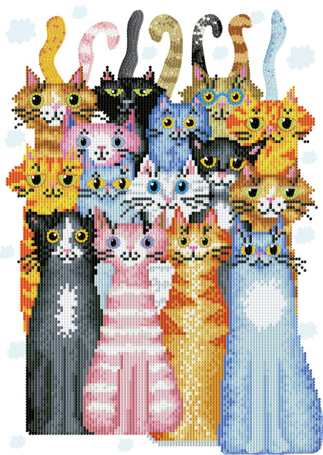 Diamond Dotz Diamond Facet Art Kit 12.5"X26"-Cat's Meow - 5A002JJJ-1GL1X - 4895225938780