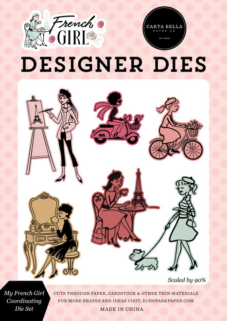 Carta Bella French Girl Die Set-My French Girl - 5A003HMW-1HCXS - 810192599592