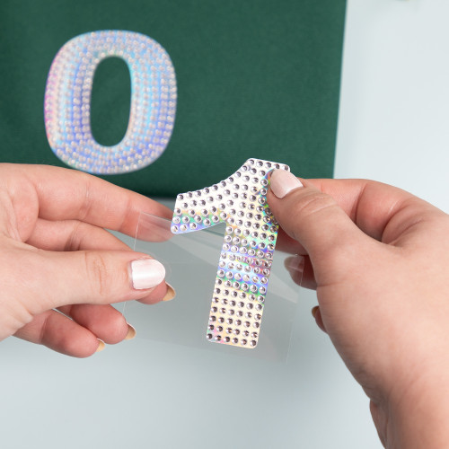 Jolee's Number Sticker-#1 Crystal - 5A003HKM-1HCS9