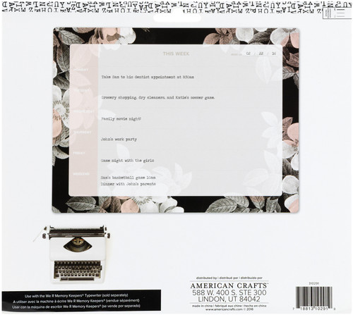 We R TC Desktop Pad-Flowers - 5A002WVN-1GXP5