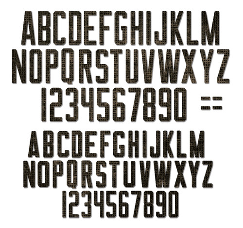 Sizzix Thinlits Dies By Tim Holtz 73/Pkg-Alphanumeric Theory - 665924 - 630454280170