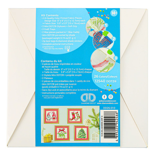 Diamond Dotz Mini Dotz Diamond Art Kit 5"X5"-Christmas Joy - 5A0030VP-1H2BV