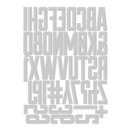 Sizzix Thinlits Dies By Tim Holtz 41/Pkg-Alphanumeric Emporium - 666282