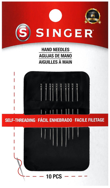 Singer Self-Threading Calyxeye Hand Needles-Assorted 10/Pkg - 00280 - 075691002800