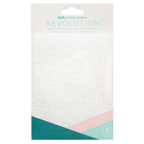 We R Revolution Embossing Folders 2/Pkg-Woven Honeycomb - 5A002WTY-1GXQ2 - 633356611981
