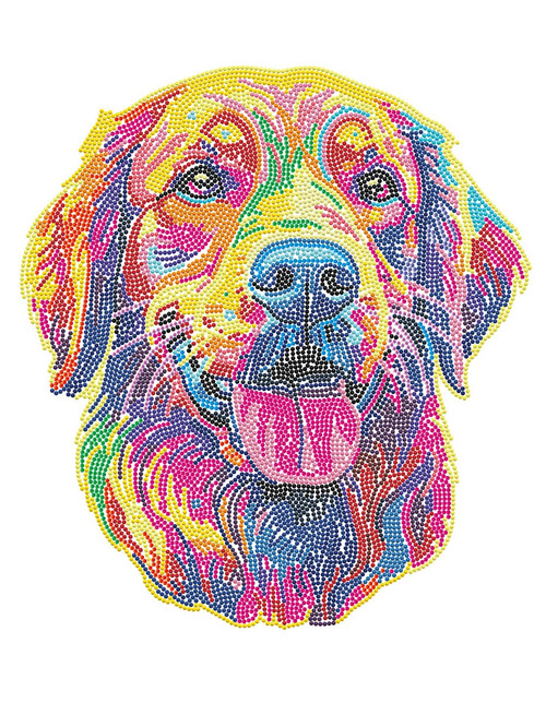 Diamond Dotz Neon Diamond Art Kit 14"X18"-Noir Dog - 5A0030W0-1H2BH