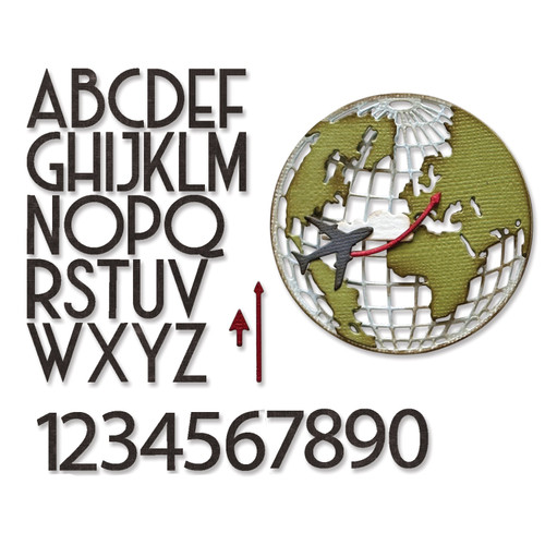 Sizzix Thinlits Dies By Tim Holtz 45/Pkg-Vault World Travel - 666606