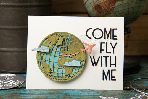 Sizzix Thinlits Dies By Tim Holtz 45/Pkg-Vault World Travel - 666606