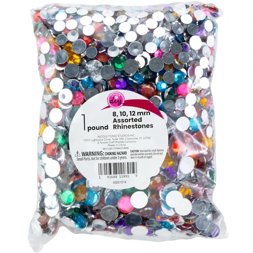 CousinDIY Rhinestone Bag 1lb-Multi - 40001514 - 191648118919
