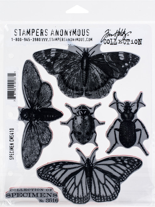 Tim Holtz Cling Stamps 7"X8.5"-Specimen - CMS-410 - 787790001331