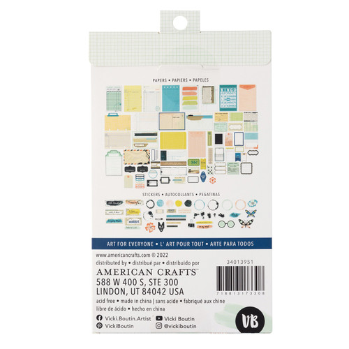 Vicki Boutin Print Shop Paperie Pack 200/Pkg-Paper Pieces & Washi Stickers - VB013951 Vicki Boutin Print Shop Paperie Pack 200/Pkg-Paper Pieces & Washi Stickers - VB013951