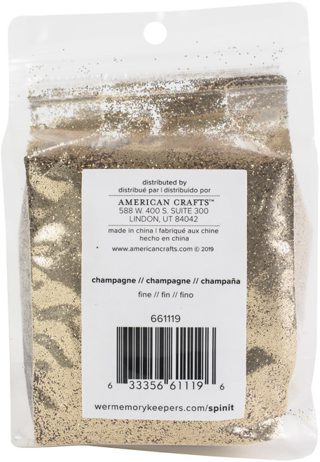 We R Spin It Fine Glitter 10oz-Champagne - WRFNGL-119