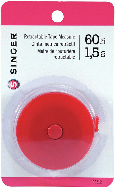 SINGER Retractable Tape Measure-60" - 00212 - 075691002121