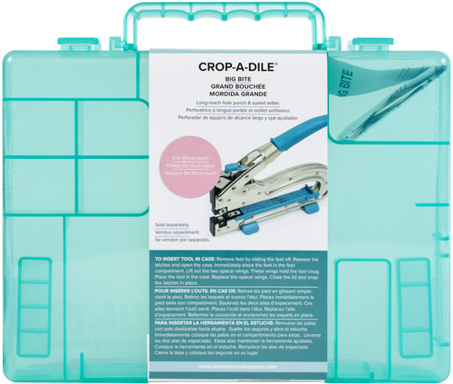 Crop-A-Dile Big Bite Case-Teal 10"X7.85"X1.75" - 60000161 Crop-A-Dile Big Bite Case-Teal 10"X7.85"X1.75" - 60000161