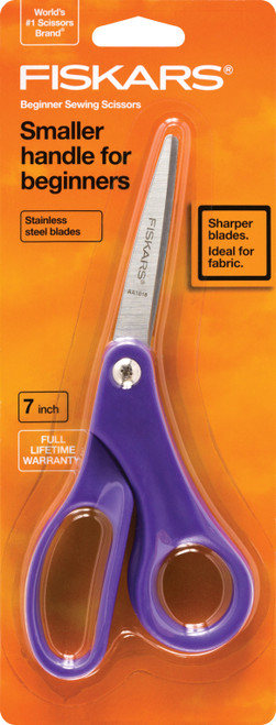 Fiskars Student Sewing Scissors 7"-Orange - 9704 - 020335077928