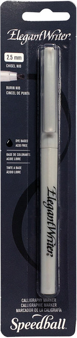 Speedball Elegant Writer Calligraphy Medium Point Marker 1.3-Black - SB2842