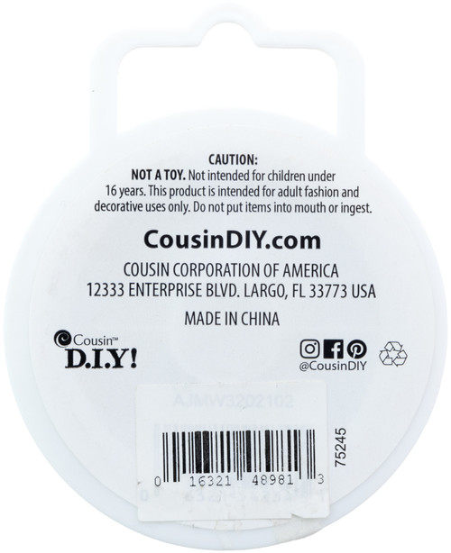 CousinDIY Cord Basics 7-Strand Beading Wire .45mmx40'-Silver - 32021-02 CousinDIY Cord Basics 7-Strand Beading Wire .45mmx40'-Silver - 32021-02