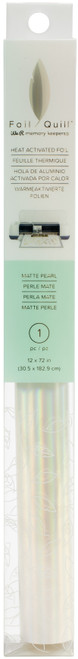 We R Foil Quill Foil Roll 12"X96"-Matte Pearl - WR66-0635 - 633356606352