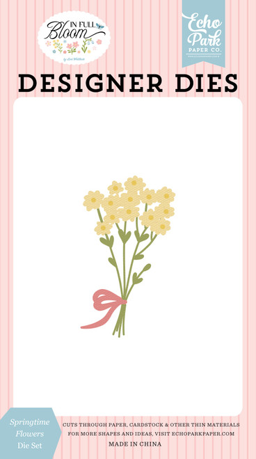 3 Pack - Echo Park In Full Bloom Die Set-Springtime Flowers - 5A003HJ0-1HCNN - 810192599363