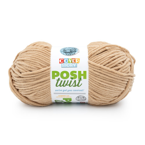 2 Pack - Lion Brand Cover Story Posh Twist Yarn-Croissant - 5A003HB5-1HCGT - 023032190204