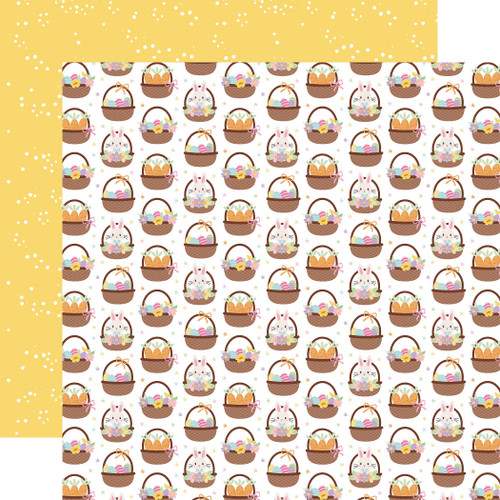 25 Pack - Echo Park Easter Basket Cardstock 12"X12"-Easter Baskets - 5A003HJK-1HCQJ - 810208643189