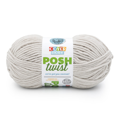 2 Pack - Lion Brand Cover Story Posh Twist Yarn-Earl Grey - 5A003HB5-1HCGL - 023032190266