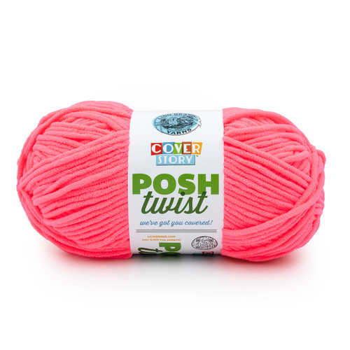 2 Pack - Lion Brand Cover Story Posh Twist Yarn-Strawberry Glow - 5A003HB5-1HCFJ - 023032190136