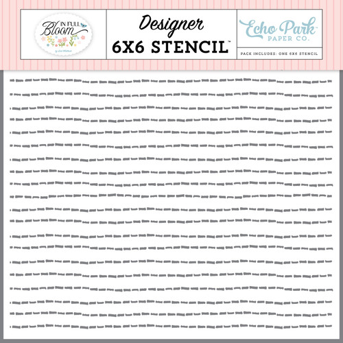 3 Pack - Echo Park In Full Bloom Stencil 6"X6"-Happy Spring Trails - 5A003HJN-1HCQF - 810208644407