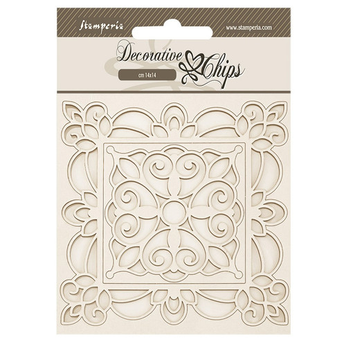 3 Pack - Stamperia Decorative Chips 5.5"X5.5"-Herbarium Silvae Frames - 5A003GG3-1HBHW - 5993110049029