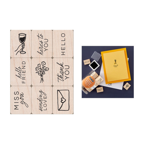 2 Pack - Hero Arts Mini Tub Woodblock Stamps-Everyday - 5A003H1C-1HC6X