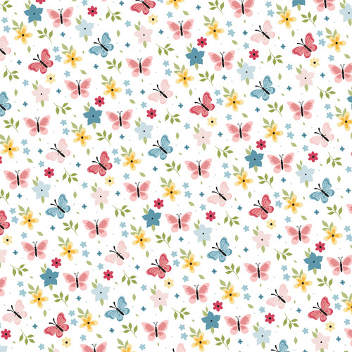 25 Pack - Echo Park In Full Bloom Cardstock 12"X12"-Butterflies And Flowers - 5A003HGC-1HCMQ