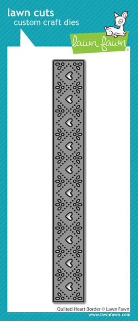 2 Pack - Lawn Cuts Custom Craft Die-Quilted Heart Border - 5A003GS1-1HBV2 - 783385670012