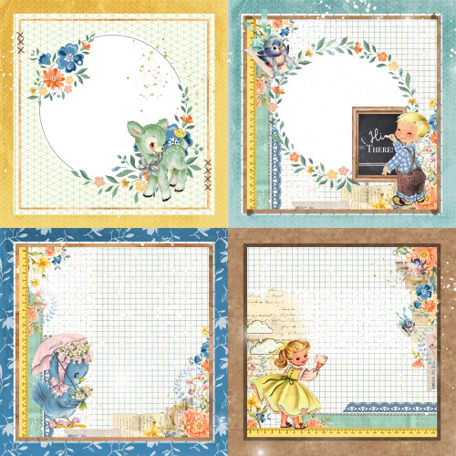 25 Pack - Memory Place My Deer Friends Cardstock 12"X12"-Hi There - 5A003H9Z-1HCDG