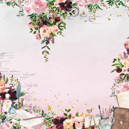 25 Pack - Memory Place Sending Love Cardstock 12"X12"-2 - 5A003H96-1HCD0