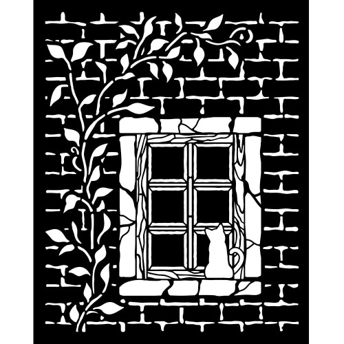 2 Pack - Stamperia Stencil 7.87"X9.84"-Herbarium Silvae Country Window - 5A003GFW-1HBH1