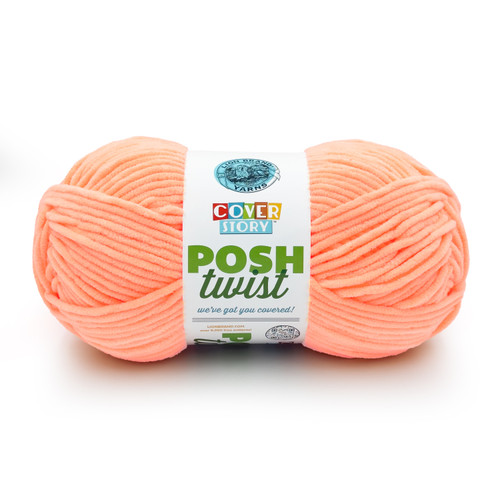 2 Pack - Lion Brand Cover Story Posh Twist Yarn-Sherbet Glow - 5A003HB5-1HCFY - 023032190235
