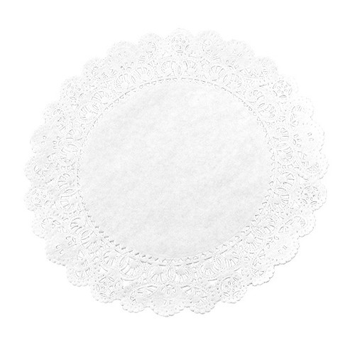 3 Pack - Hygloss Paper Lace Doilies Round 8" 36/Pkg-White - 5A003CM6-1H8XY - 081187360811