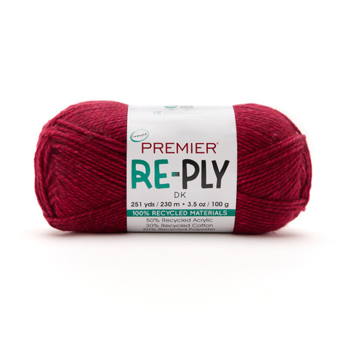 3 Pack - Premier Re-Ply Yarn-Red - 5A003G3L-1H9YS - 840166867082
