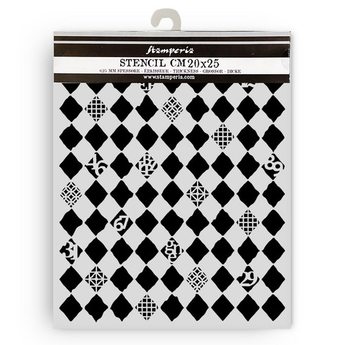 3 Pack - Stamperia Furry Friends Stencil-Rhombus Pattern - 5A003CVF-1H946 - 5993110047742