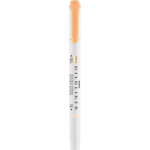 6 Pack - Zebra Midliner Dual-Tip Highlighter-Orange - 5A003GCM-1HB8P